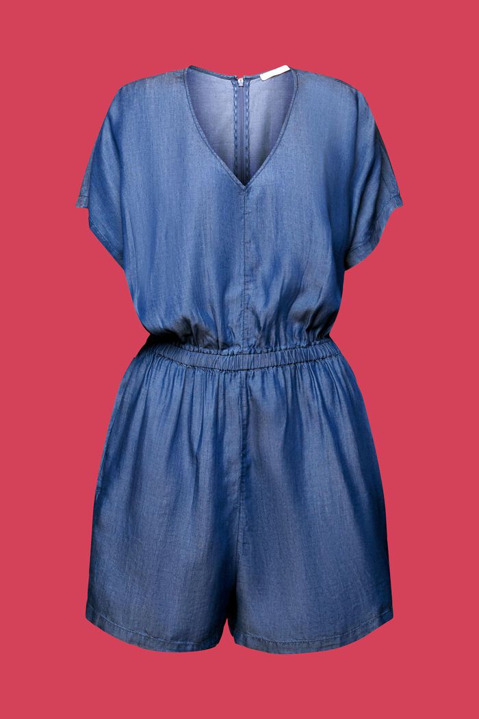 Kurzer Einteiler in Jeans-Optik, TENCEL™