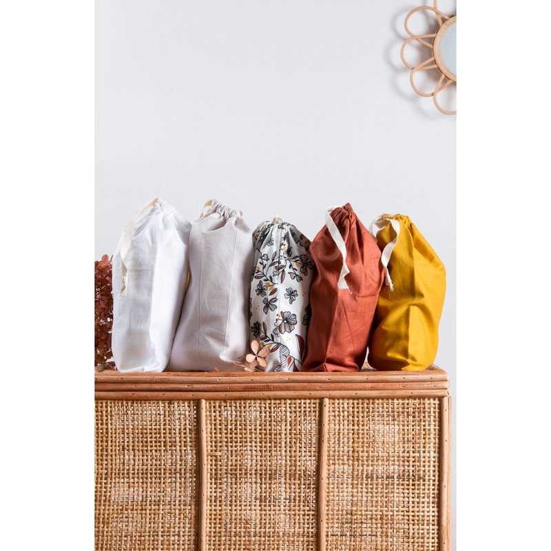 Drap Housse Coton Bio Flora - Landau