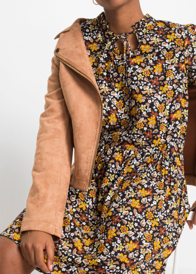 Blusenkleid mit Blumenprint aus nachhaltiger Viskose