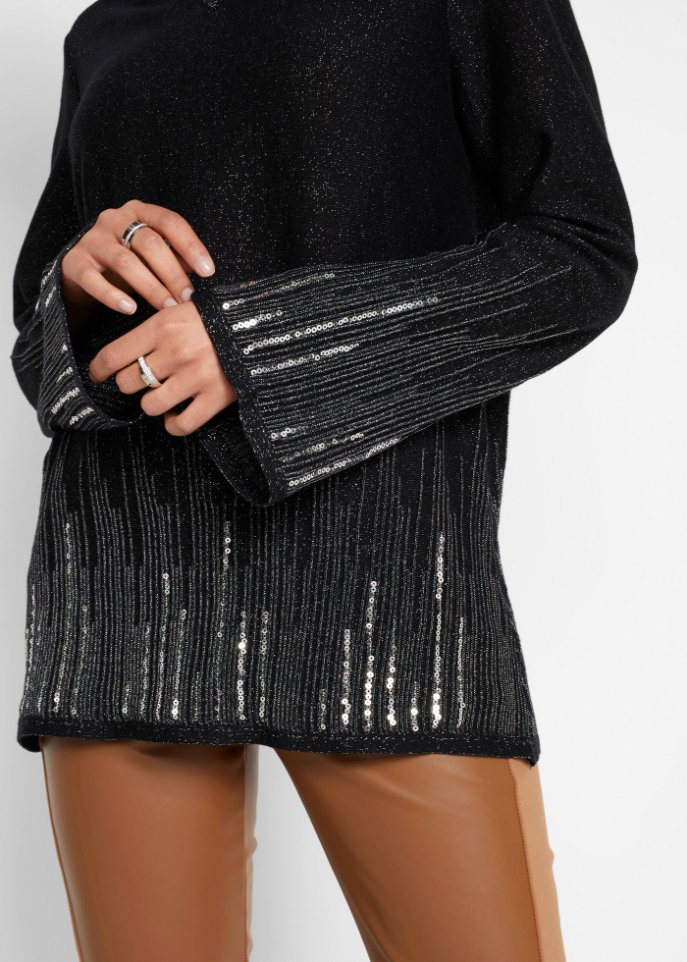 Pullover mit metallic Farbverlauf