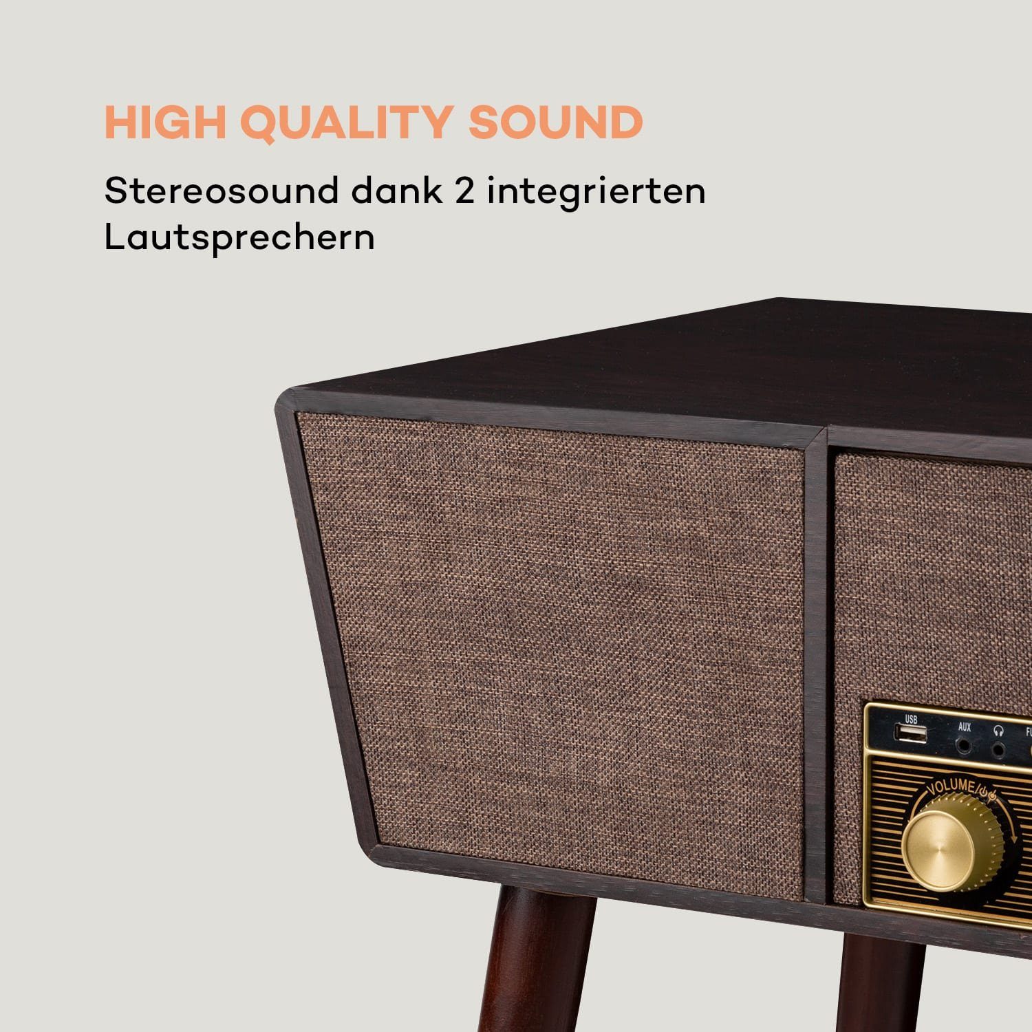 Auna Belle Epoque 1912 Plattenspieler (Bluetooth)
