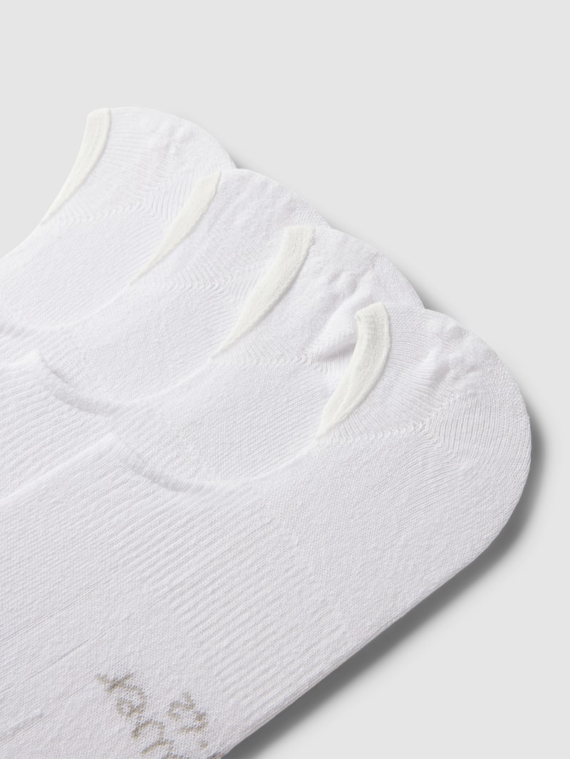 Füßlinge mit Stretch-Anteil im 4er-Pack in weiß