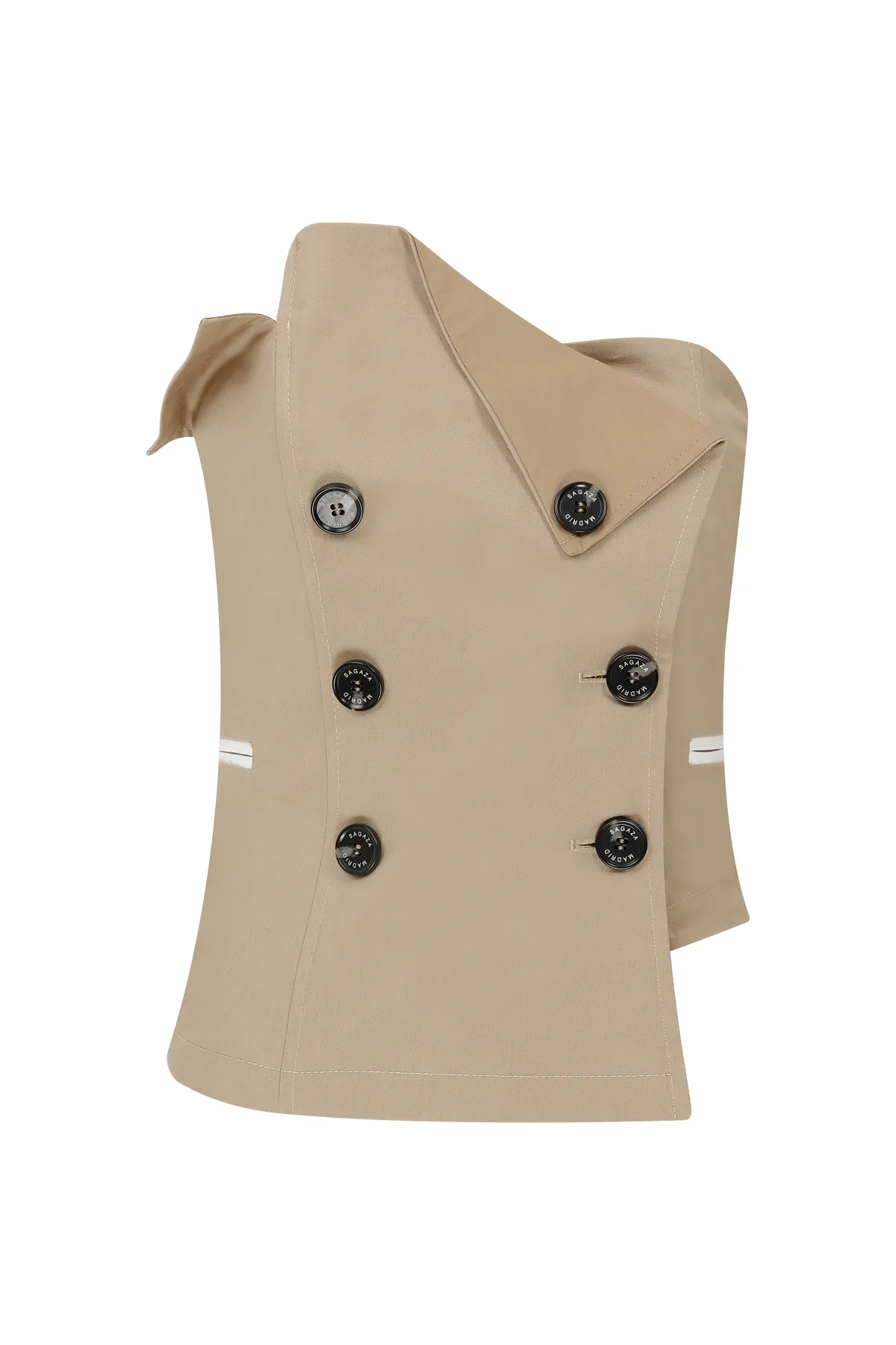 SAGAZA  Bustier - Beige - Unifarben