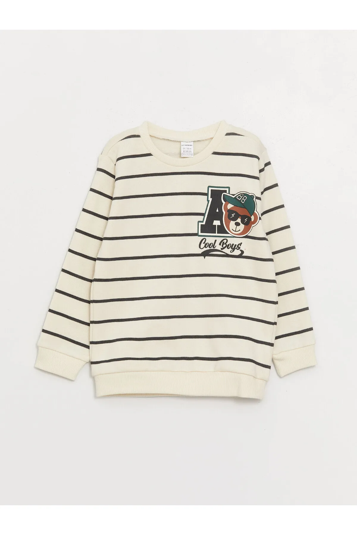 LC Waikiki  Bedrucktes Langarm-Sweatshirt für Babys mit Rundhalsausschnitt im 2er-Pack
