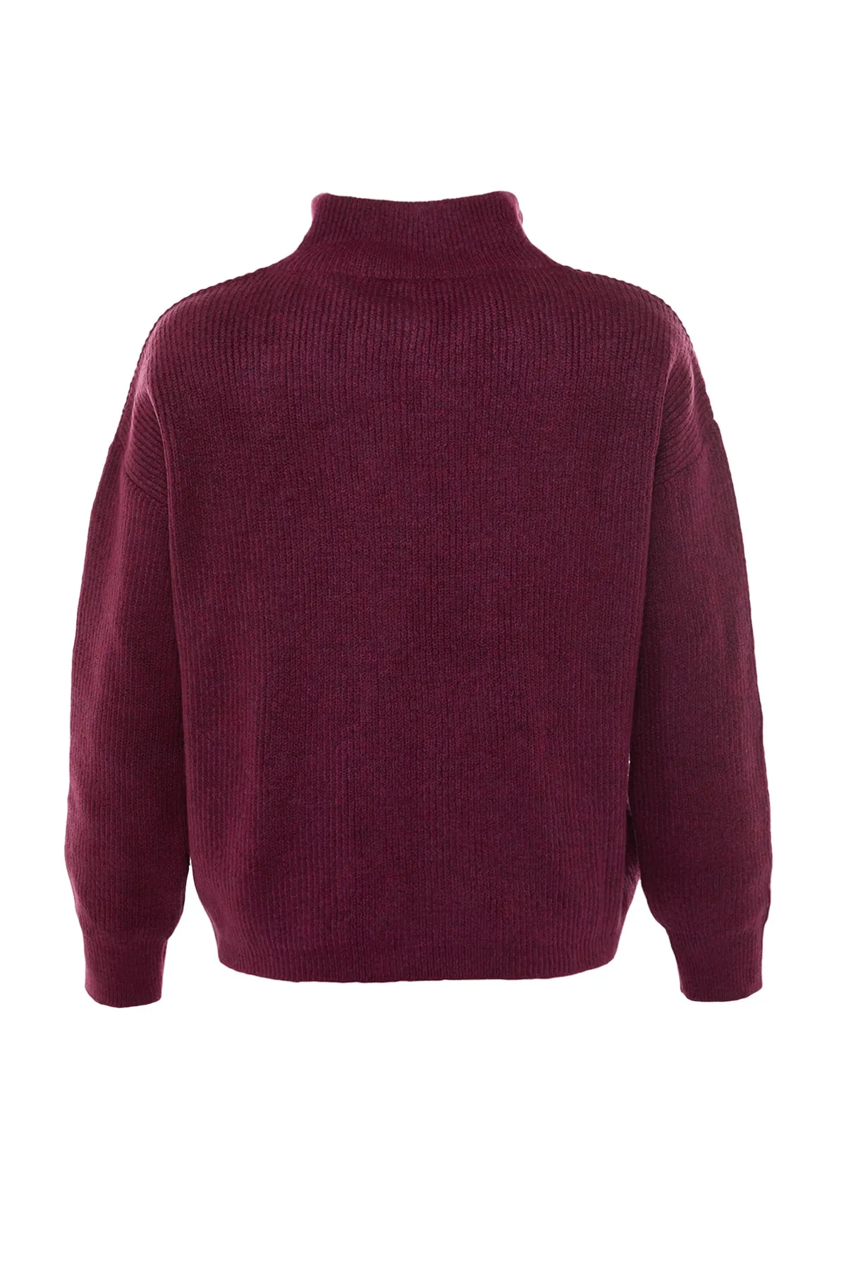 Trendyol Collection  Hellvioletter Strickpullover mit weicher Struktur und Reißverschluss TWOAW20XS0009