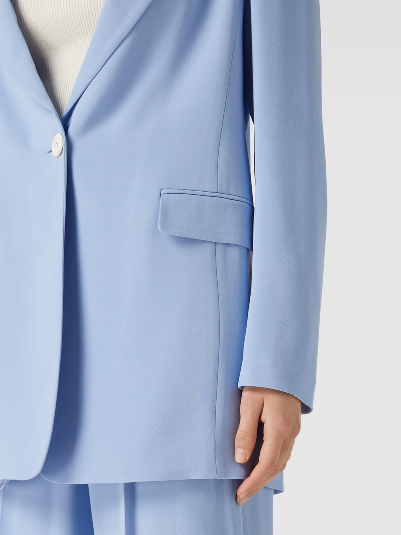 Blazer mit Reverskragen in hellblau