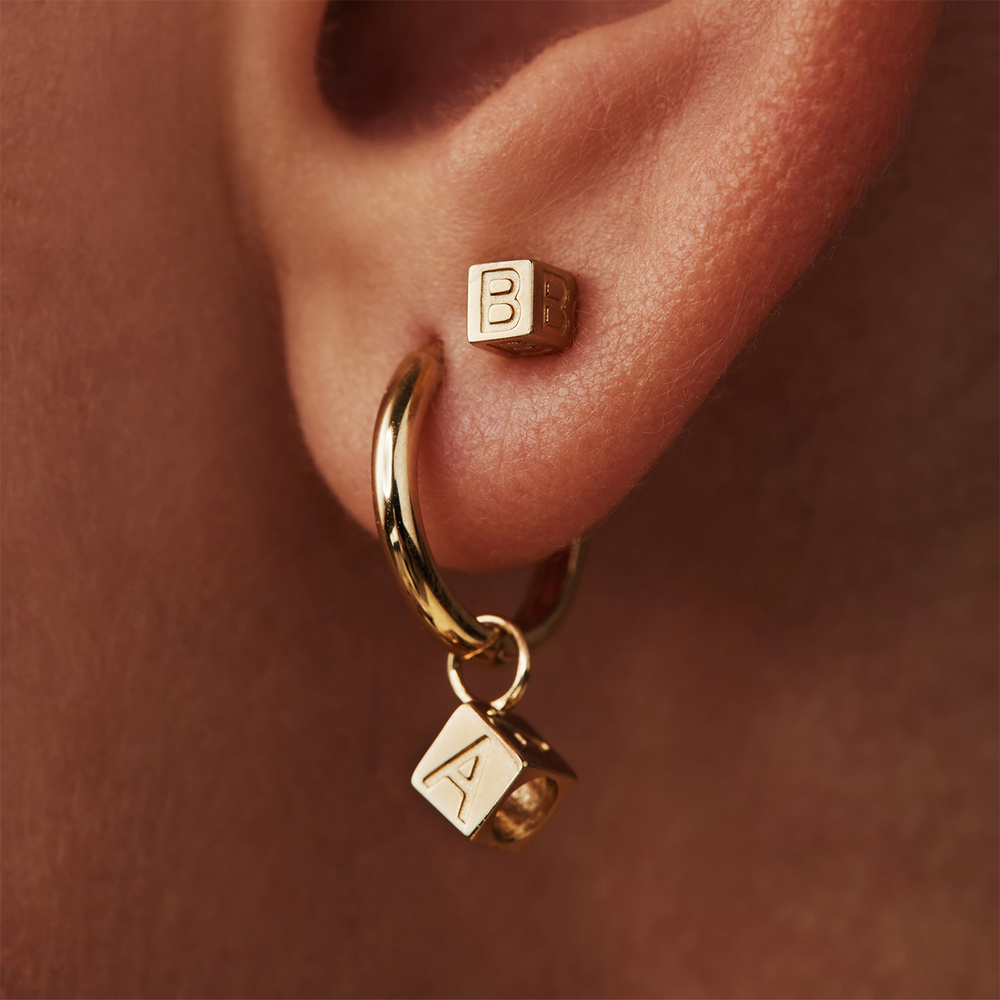 Isabel Bernard Le Carré Boucles d'oreilles - Or 585 / Or 14 carats Boucle D'Oreille