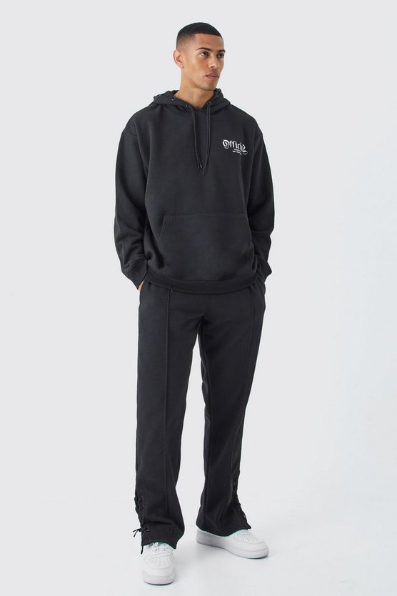 Official Oversize Trainingsanzug mit Kordelzug-Detail