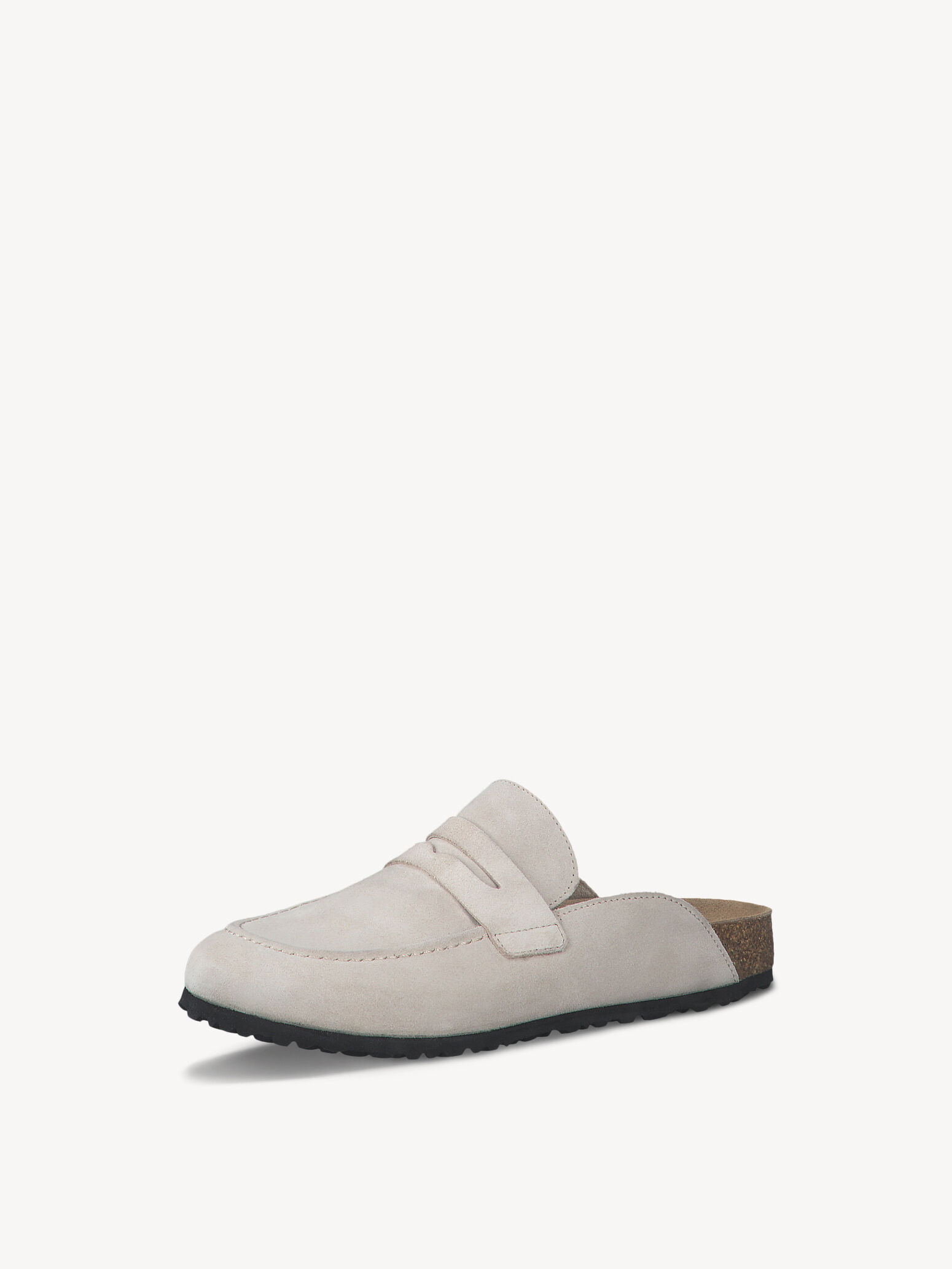 Mule en cuir - beige