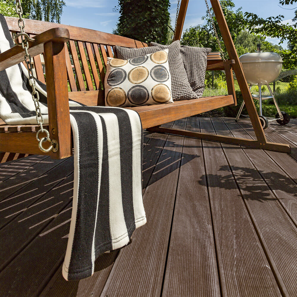 Home Deluxe WPC Terrassendielen SAMANA dunkelbraun 30m² (2,20 m)