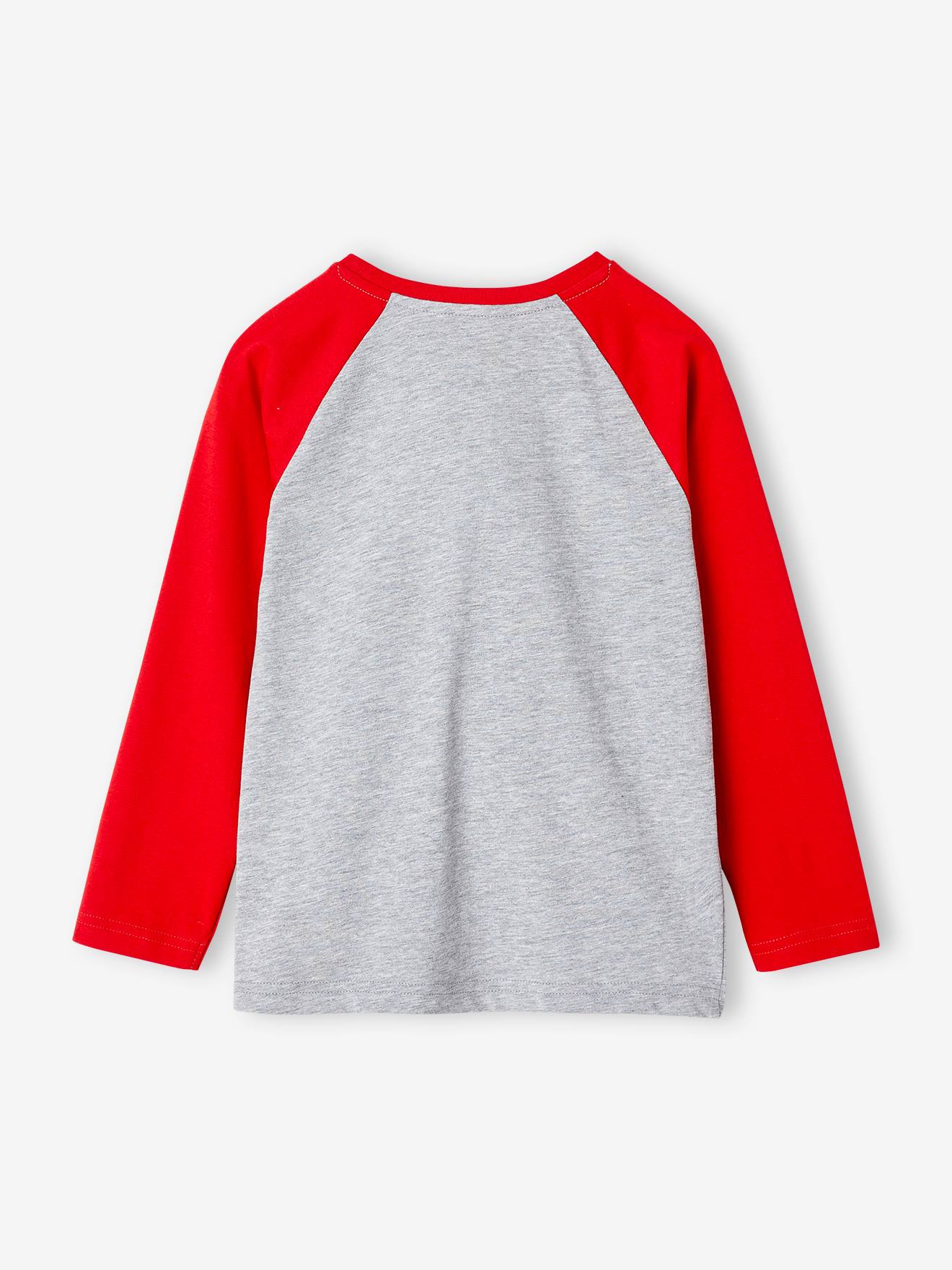 Vertbaudet Jungen Shirt mit Weihnachtsmann - rot
