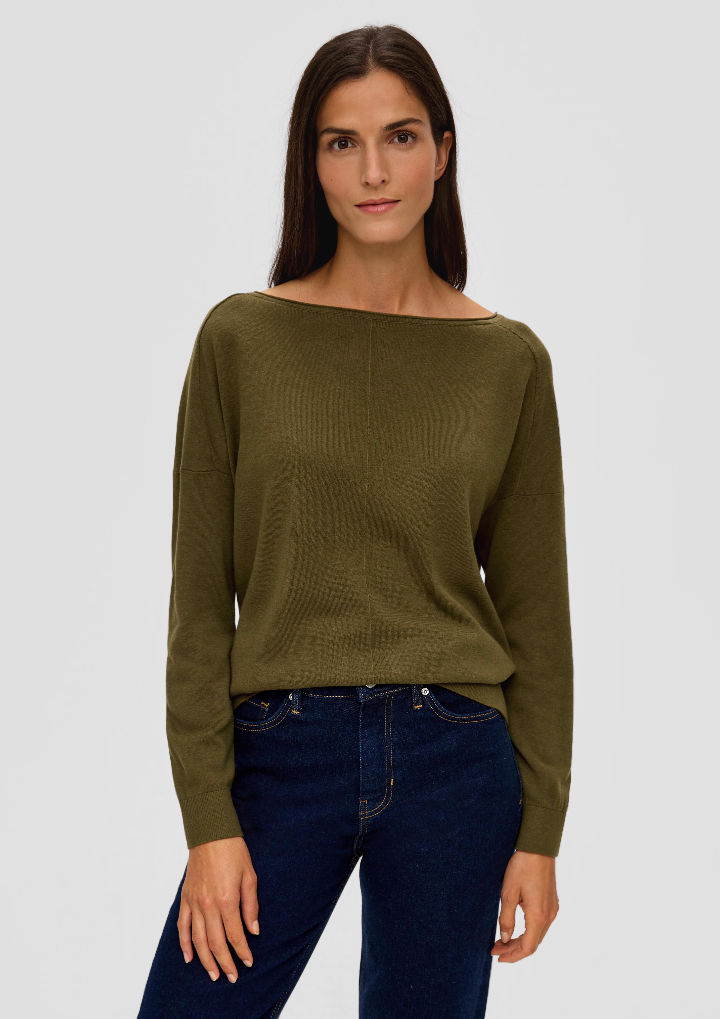 Strickpullover mit Ziernaht  2141813-7723