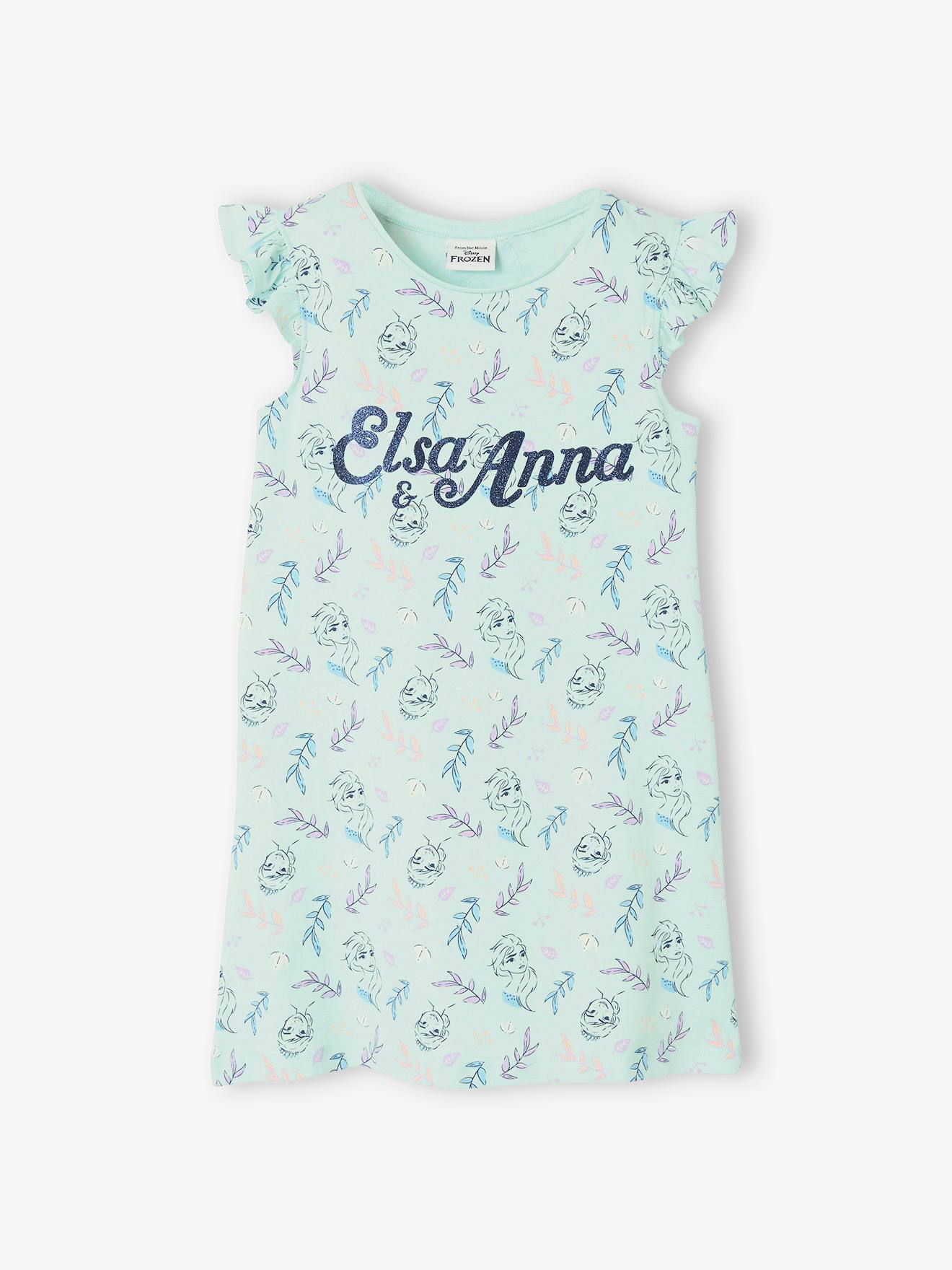 Chemise de nuit fille DS® La Reine des Neiges bleu imprimé