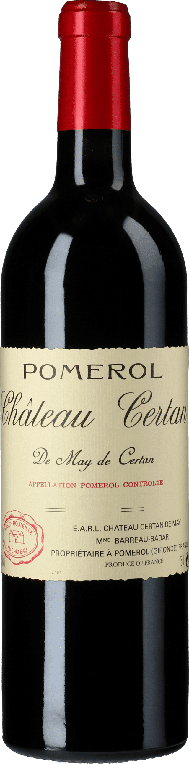 Chateau Certan de May 2018