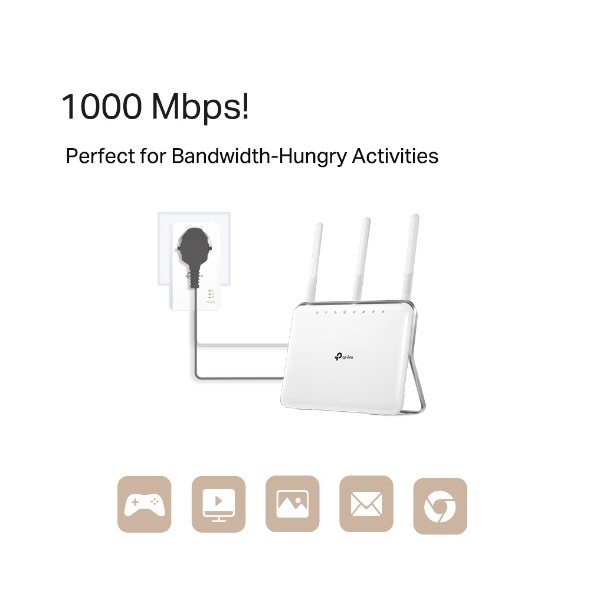 TP-Link TL-PA7019P KIT(DE) AV1000 Powerline 2er Kit WLAN-Repeater