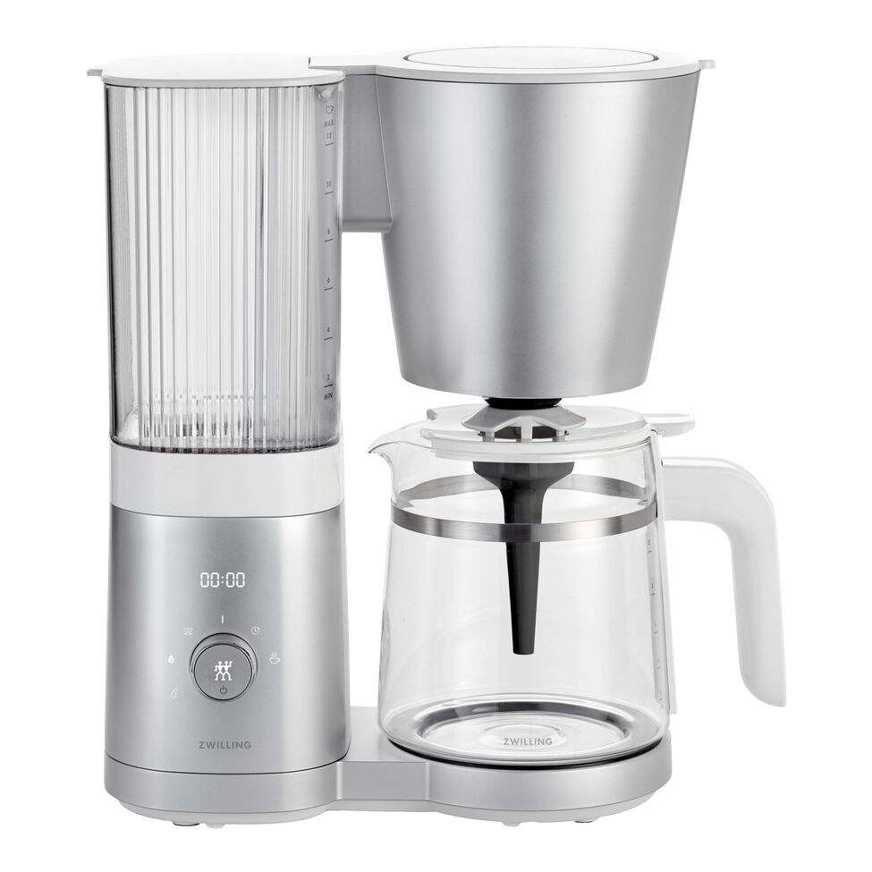 Filterkaffeemaschine, 1,5 l, Silber-Weiß