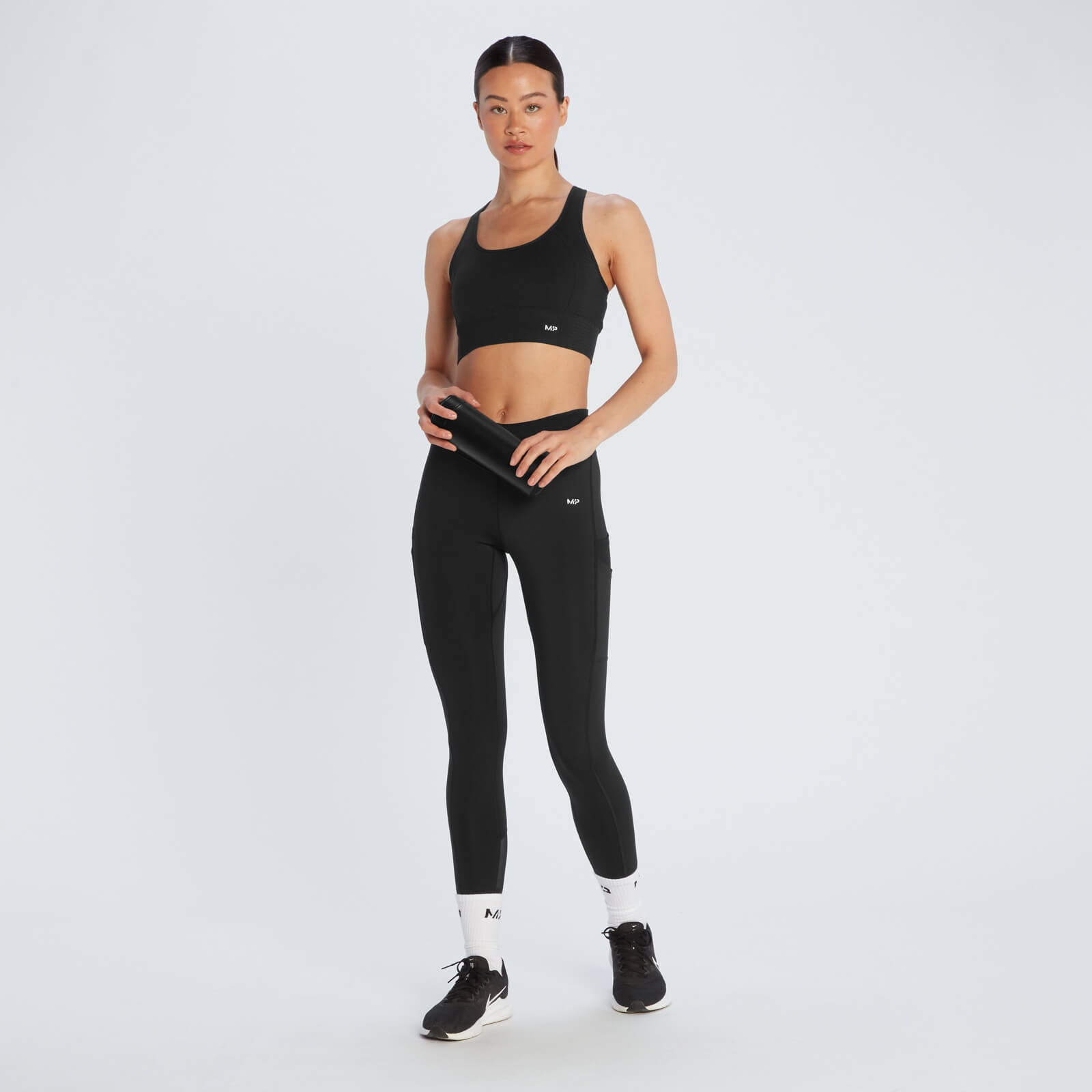 Brassière de sport sans coutures MP Tempo Ultra pour femmes – Noir