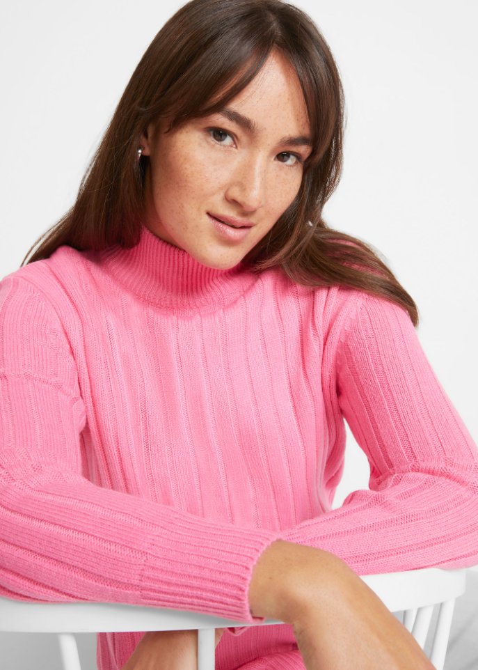 Pullover mit Stehkragen