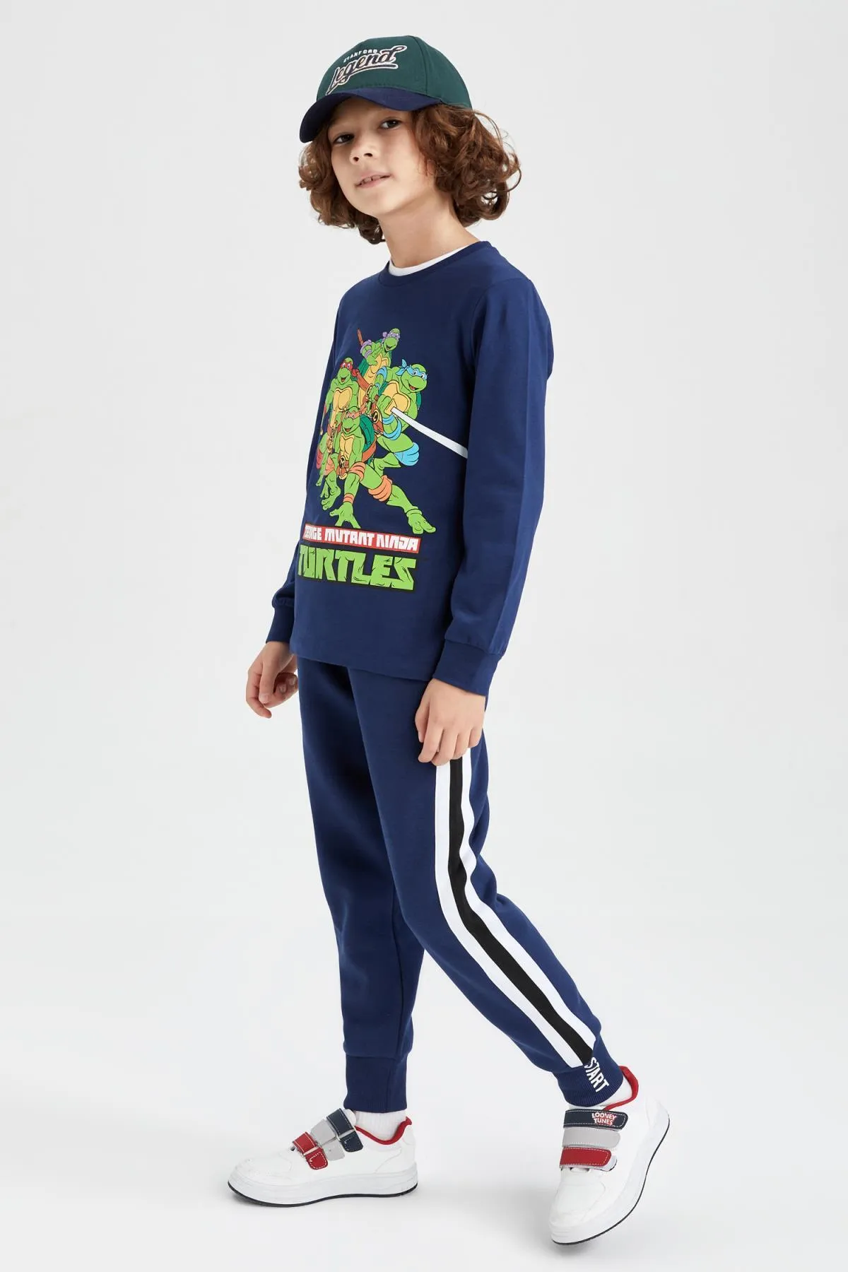 DeFacto  Langarm-T-Shirt mit Rundhalsausschnitt der Ninja Turtles für Jungen