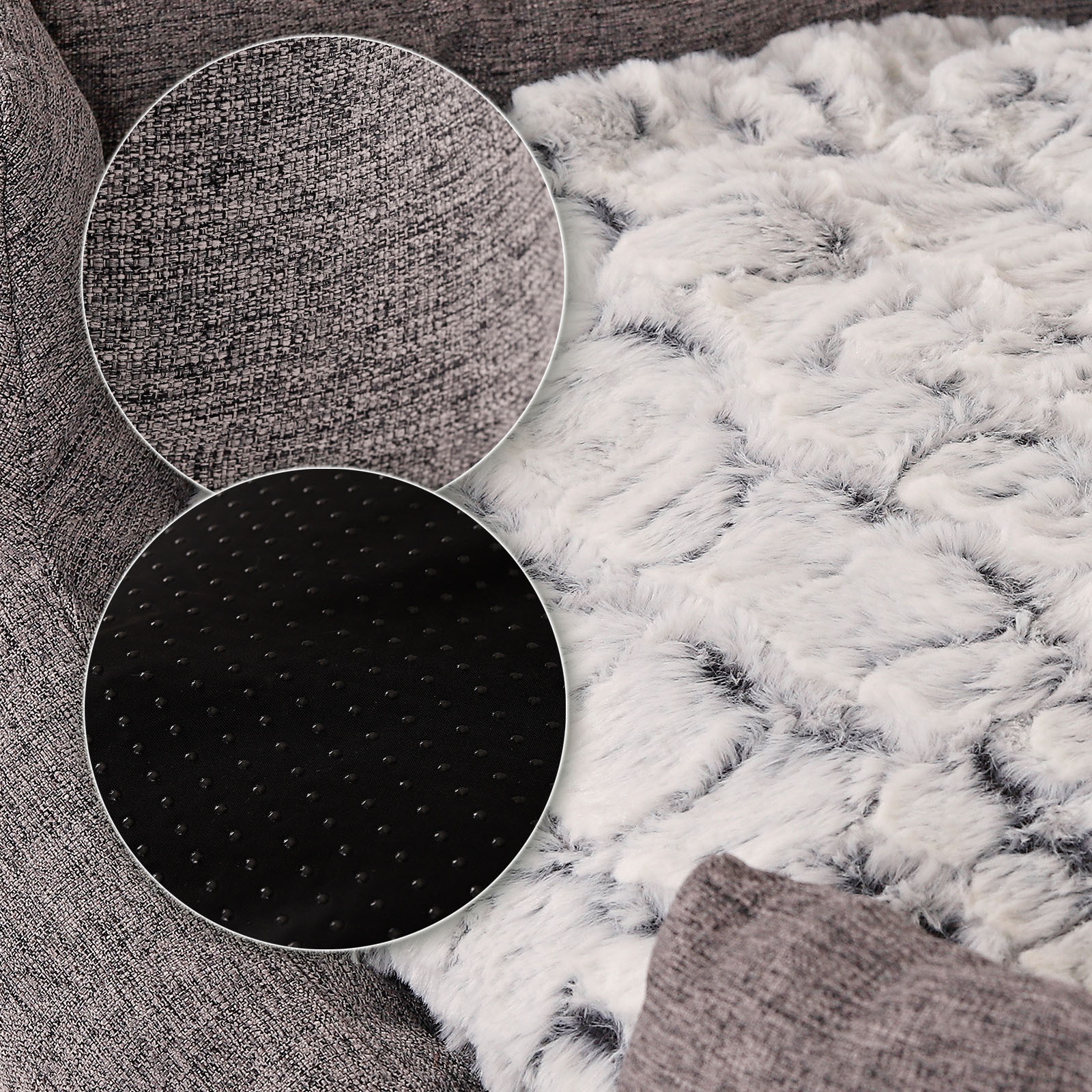 Lionto Hundebetten Lionto Hundebett mit Wendekissen meliert grau S