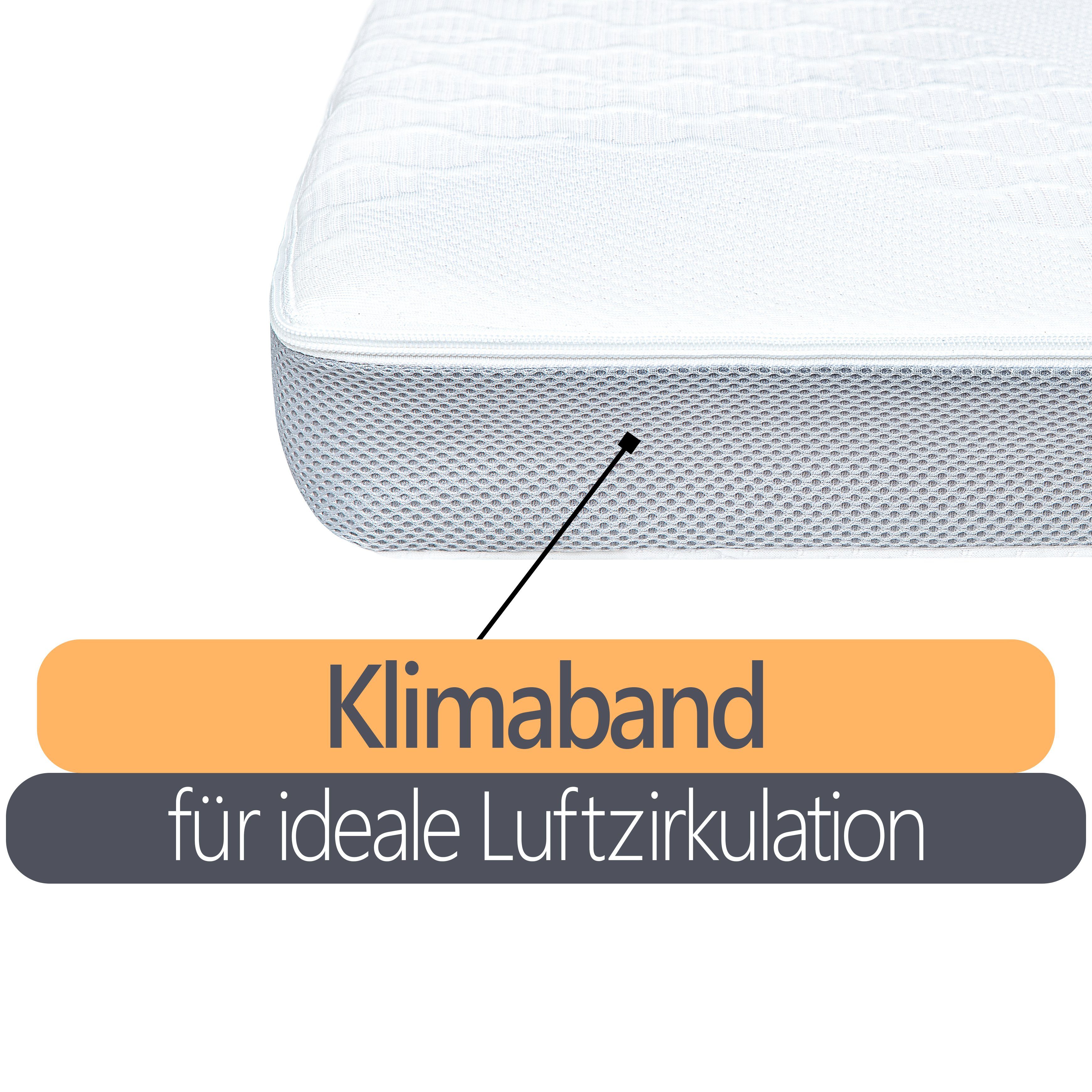 Topper Premium Sommer-Wintertopper bequeme Matratzenauflage für Boxspringbett, wonello, 9 cm hoch, Kaltschaum, Matratzentopper mit kühlender Sommerseite und Klimaband, waschbar