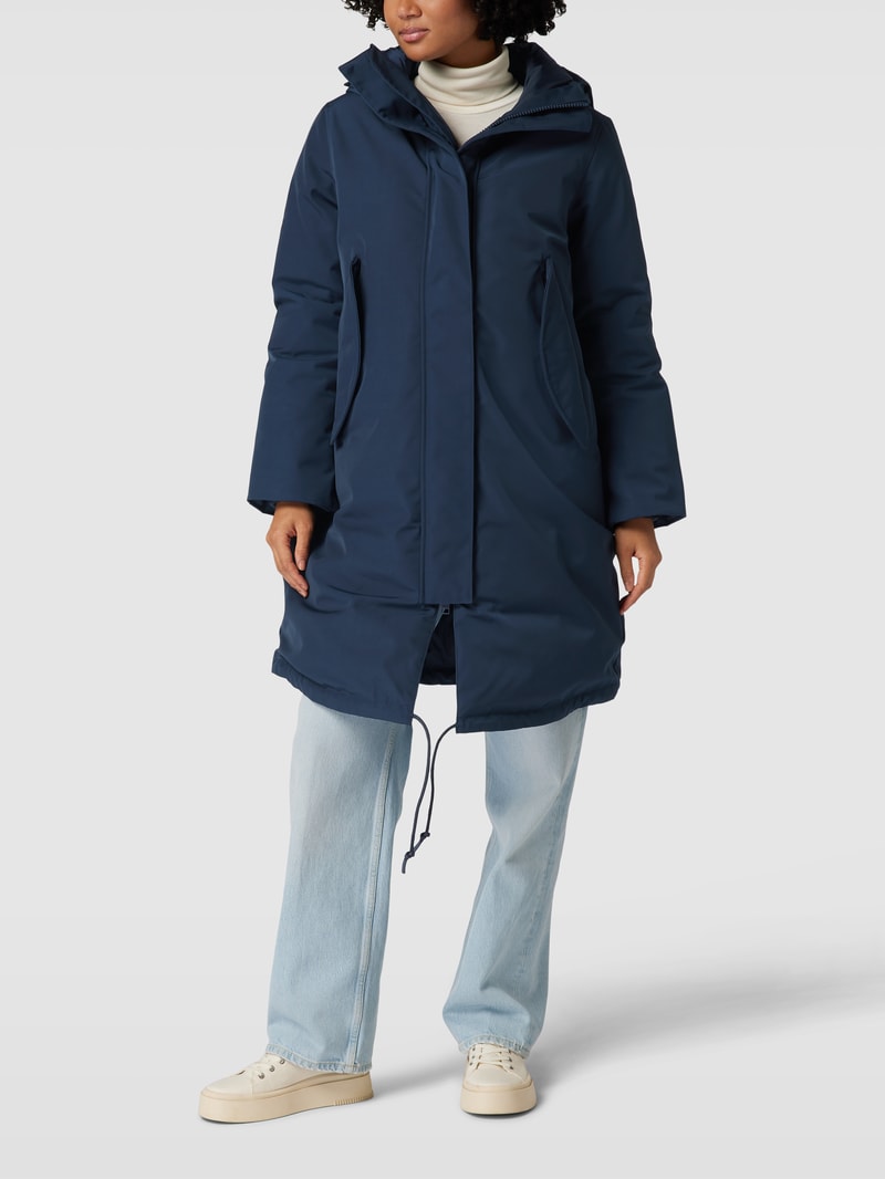 Jacke mit Kapuze Modell 'ALBURY' in dunkelblau