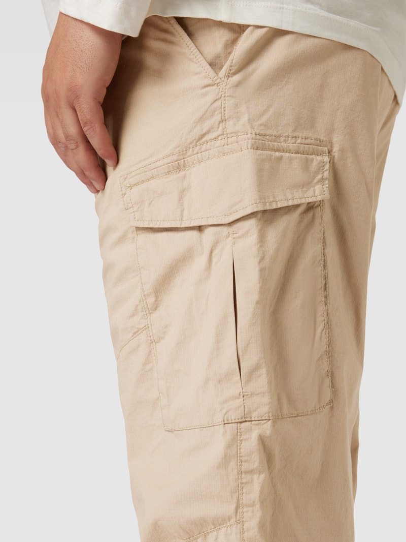 PLUS SIZE Caprihose mit Cargotaschen Modell 'Detroit' in beige