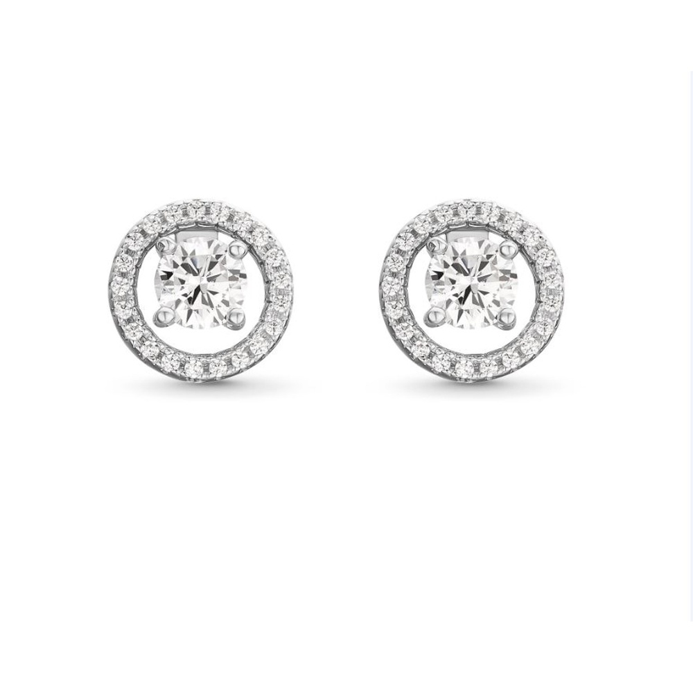 FAVS Boucles d'oreilles à fermoir à poussette 925 Argent Boucles d'oreilles