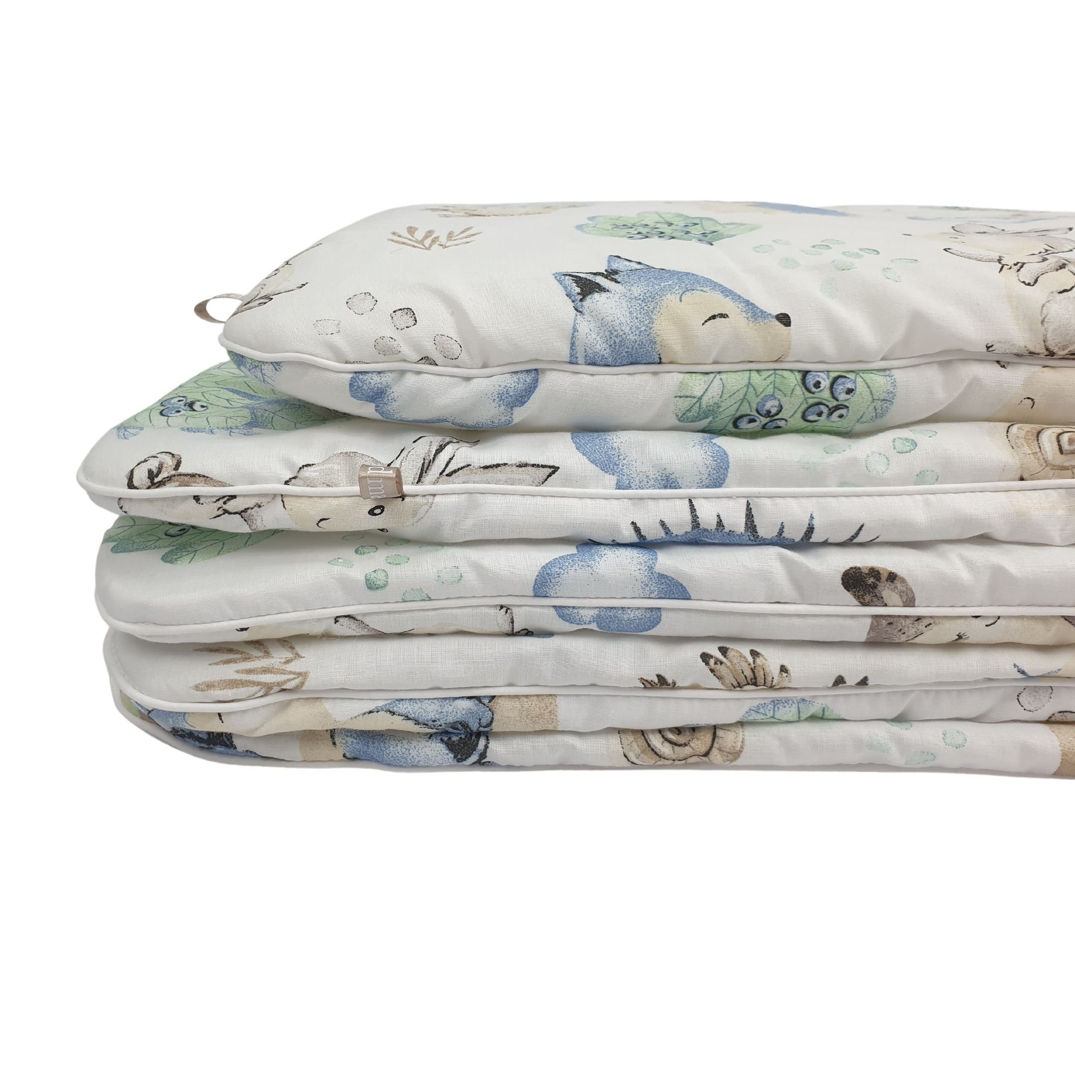 Babybettbezug Baby Bett Set Igel grau 187 Ausstattung für Kinderbett 70x140 cm, 5tlg, Babymajawelt (5 St), Modernes Design, Top Baumwolle, Made in EU