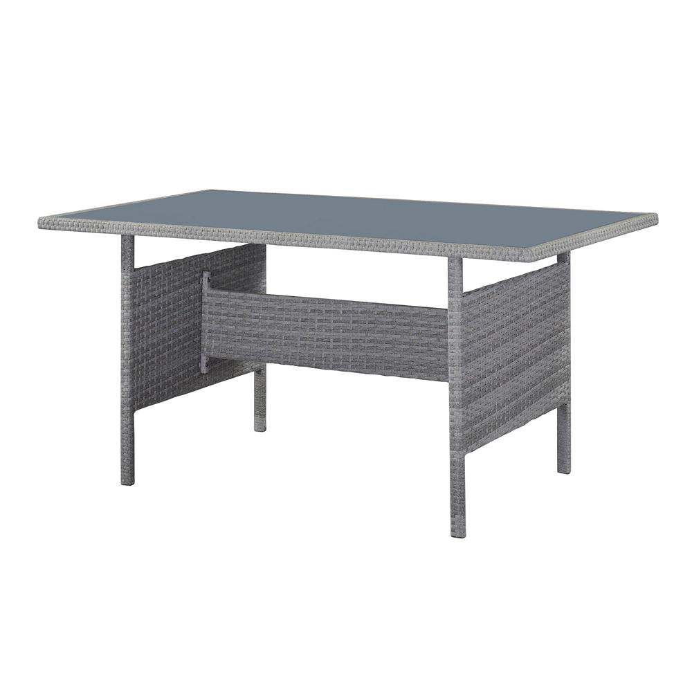 Happy Home Happy Home Elegantes Ecksofa 14tlg. Gartenlounge Ecklounge Lounge grau