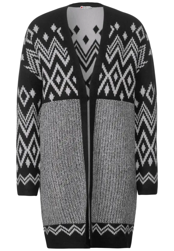 Street One Offener Cardigan mit Muster