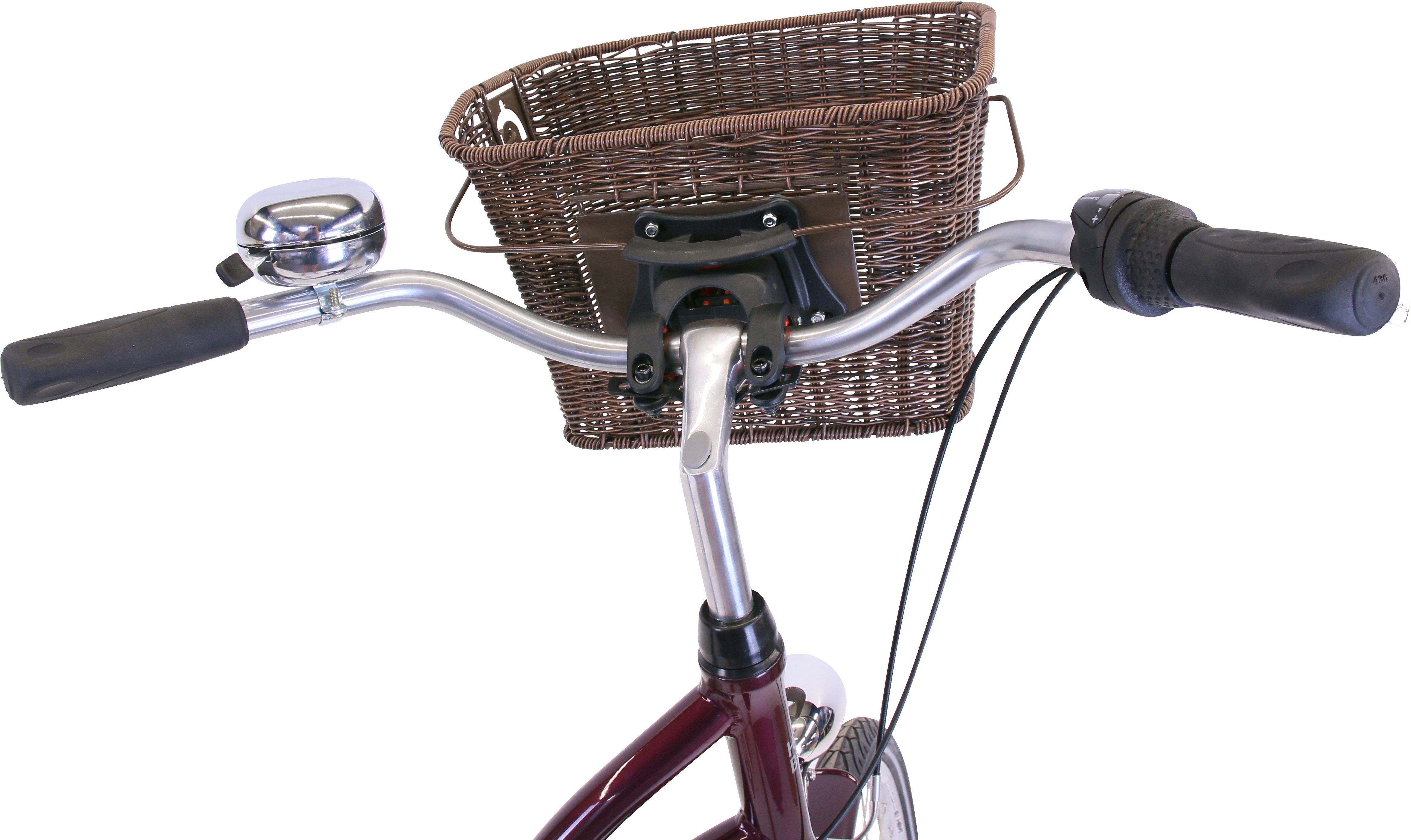 HAWK Bikes Cityrad HAWK City Classic Joy Bordeaux, 3 Gang Shimano Nexus Schaltwerk