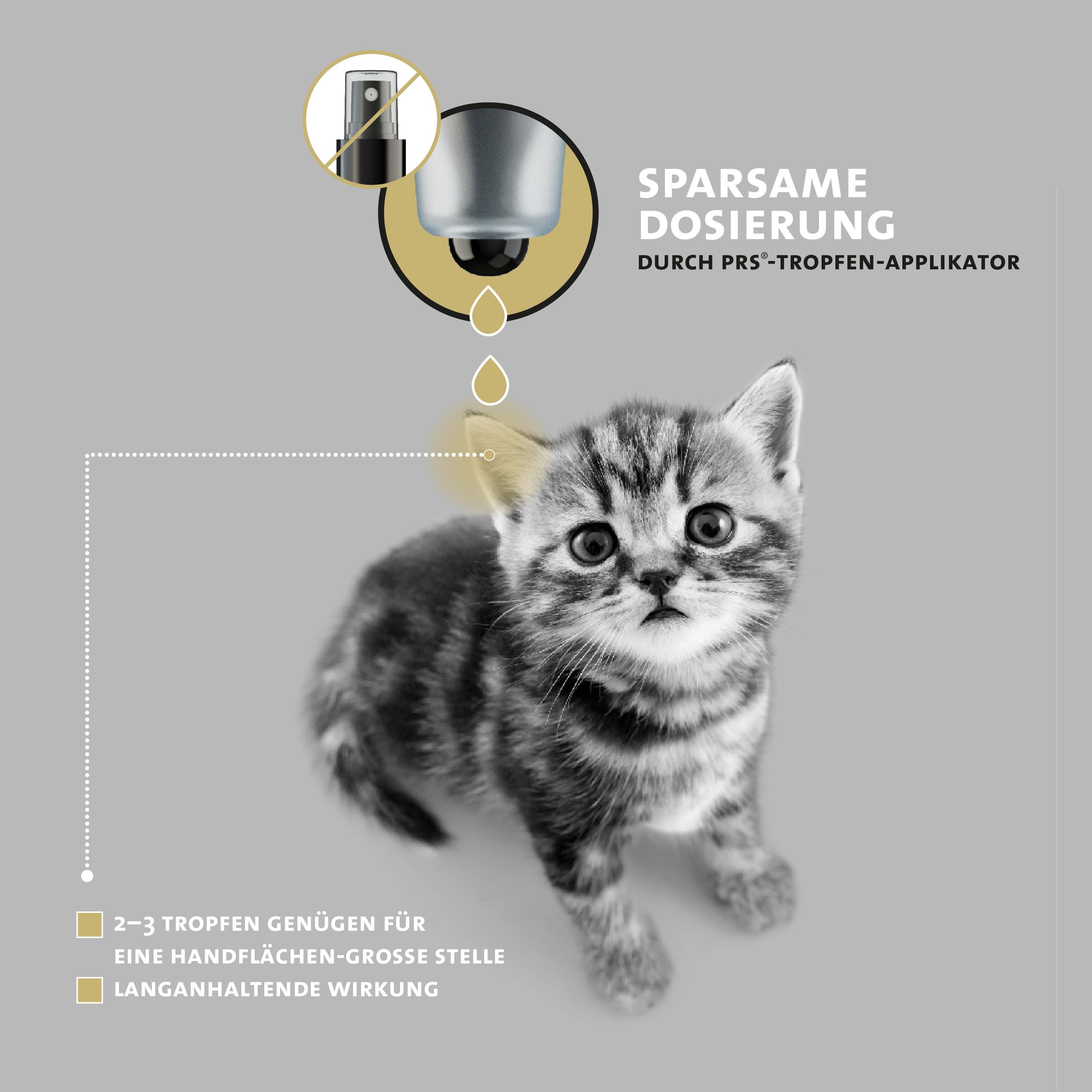 Peticare Ohrenreiniger petCat Health 3011 - Ohrmilben, Ohrräude Lotion für Katzen (100 ml), 1-tlg., kein Neemöl, kein Teebaumöl, keinen Schwarzkümmel, keine Terpene
