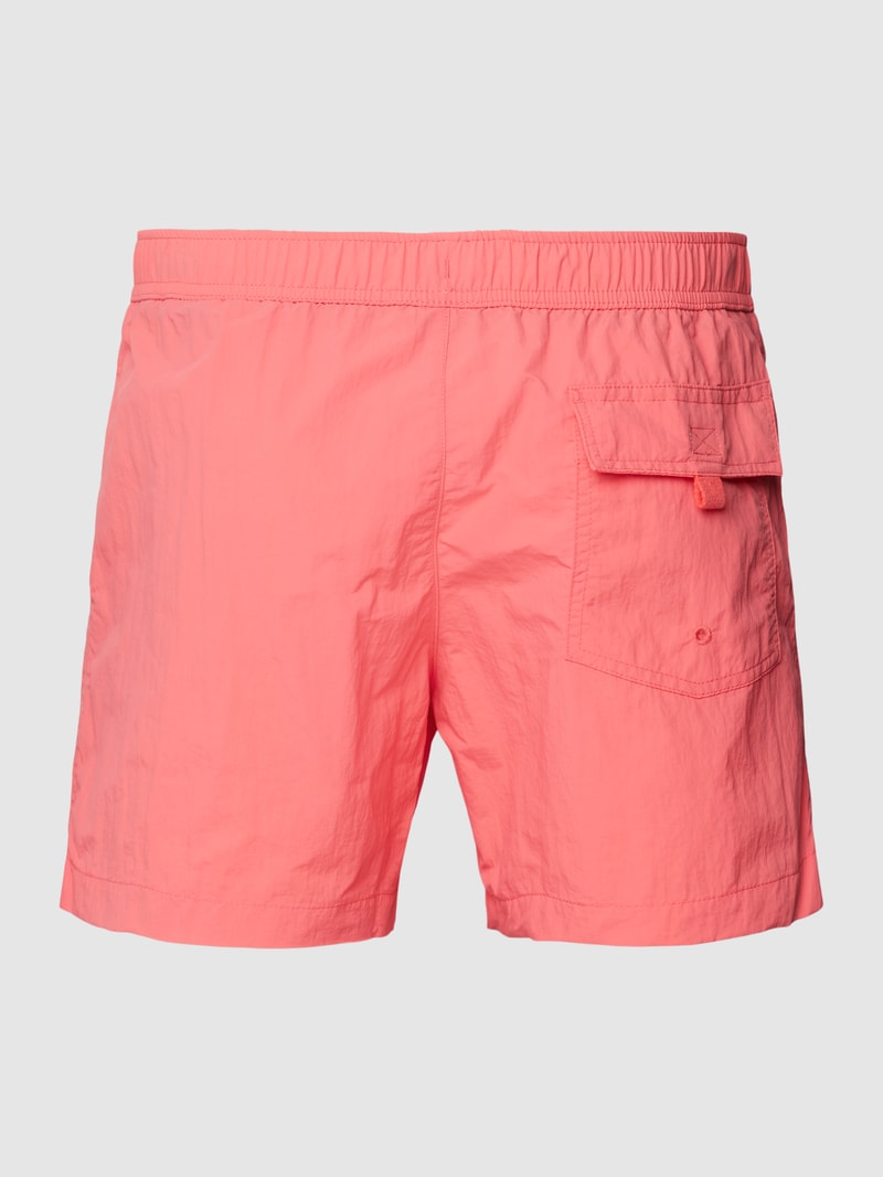 Badehose mit Label-Detail in apricot