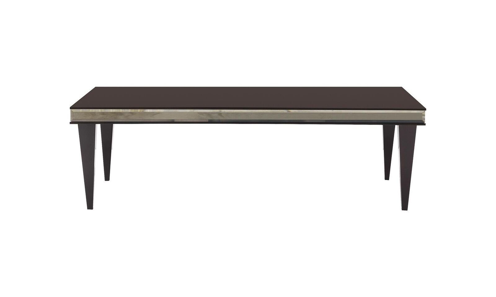 JVmoebel Esszimmer-Set Essecke Esszimmer Essgruppe Luxus Esstisch Stühle Schwarz Holz 9tlg, (9-St., 1x Esstisch+6x Stühle+1x Sideboard+1x Spiegel), Made in Europa