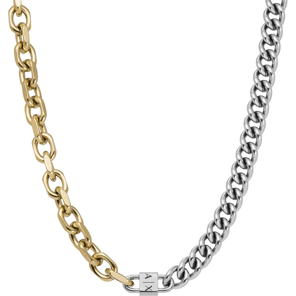 Armani Exchange Chaînette Acier inoxydable collier