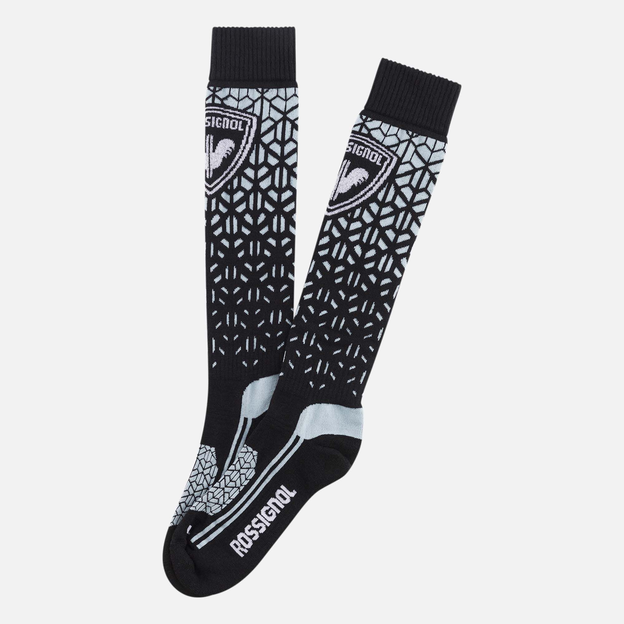 Chaussettes de ski en laine et en soie femme