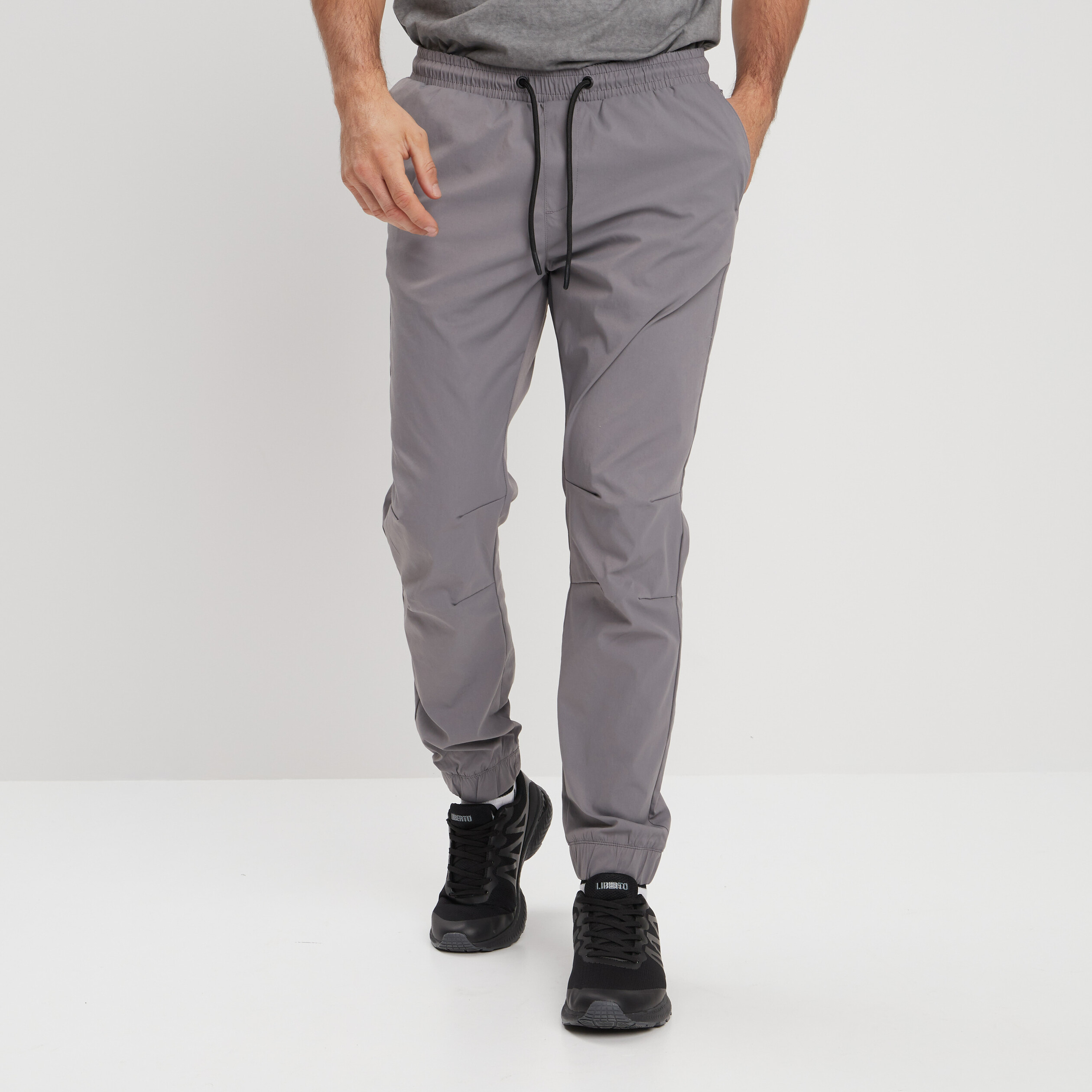 Pantalon de jogging taille à coulisse gris foncé homme | La Halle