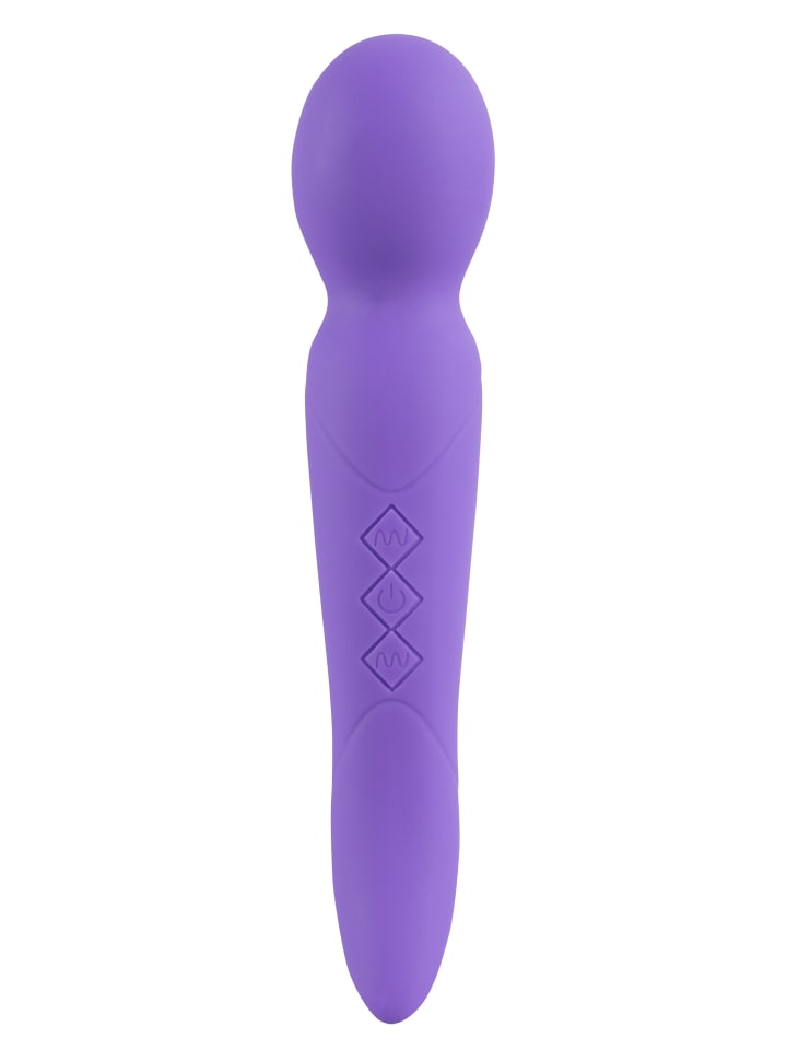 Sweet Smile Vibrator Rechargeable Dual Motor Vibe in lila günstig kaufen 22 cm