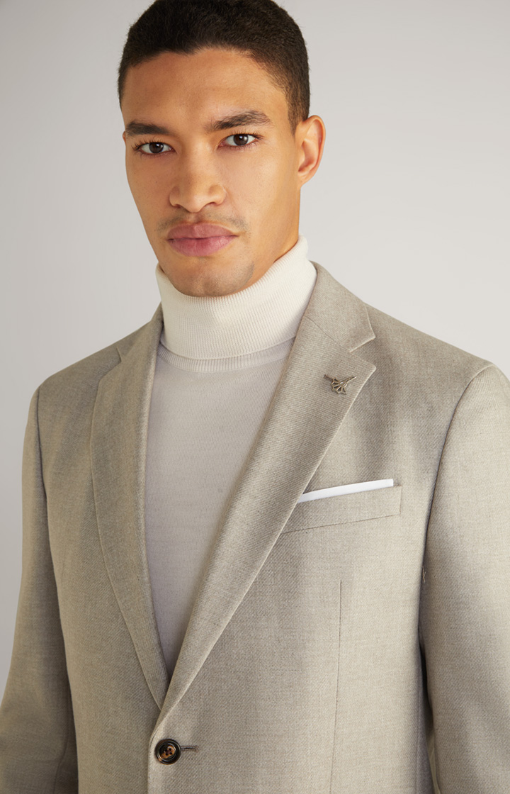 Flanell-Sakko Four in Beige meliert