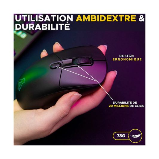 The G-Lab Kult Titanium Gaming Muis