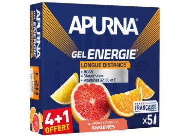 Apurna Étui gels +2h d'effort Agrumes