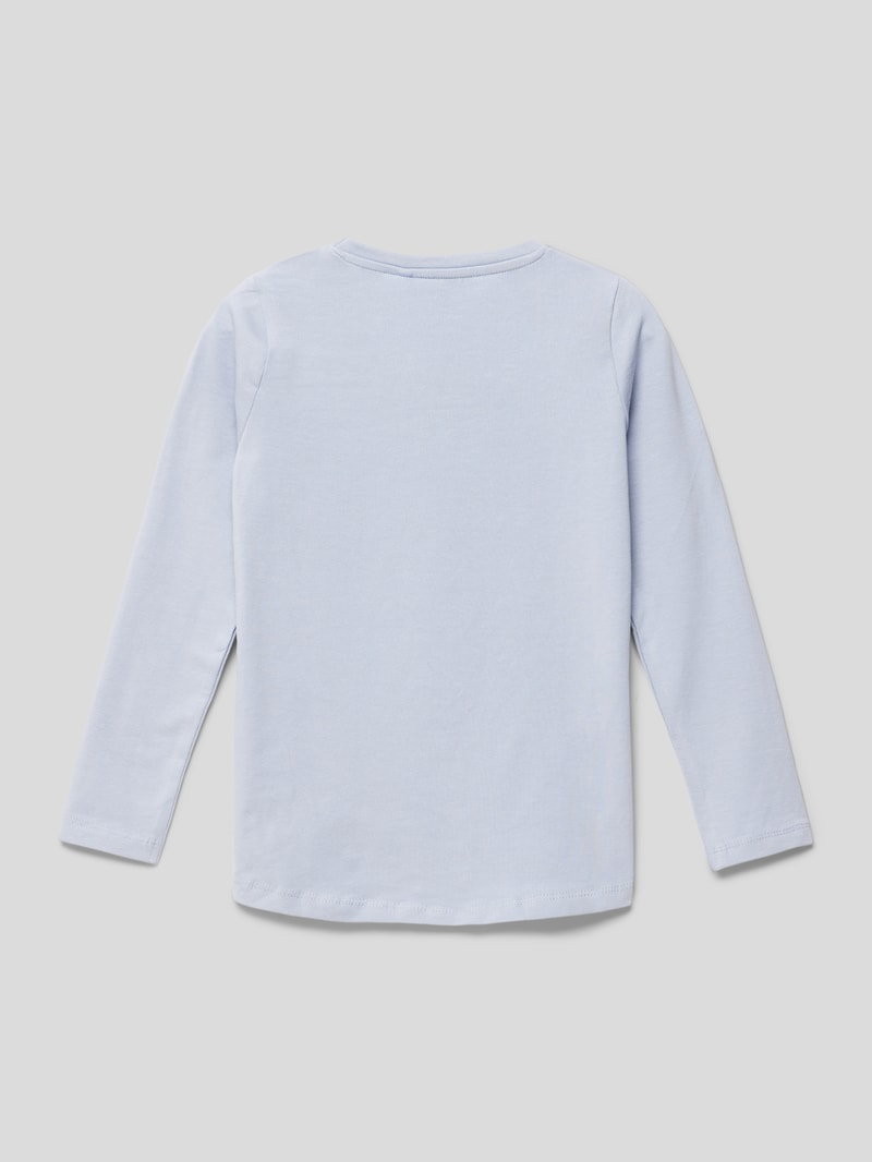 Longsleeve mit Motiv-Print in hellblau