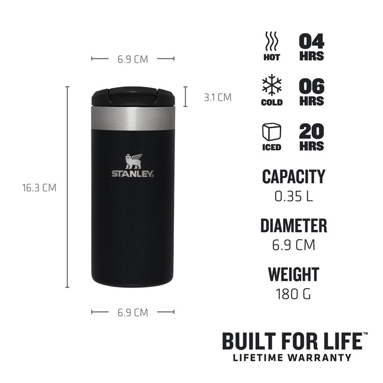 Stanley The Aerolight Transit Mug black metallic