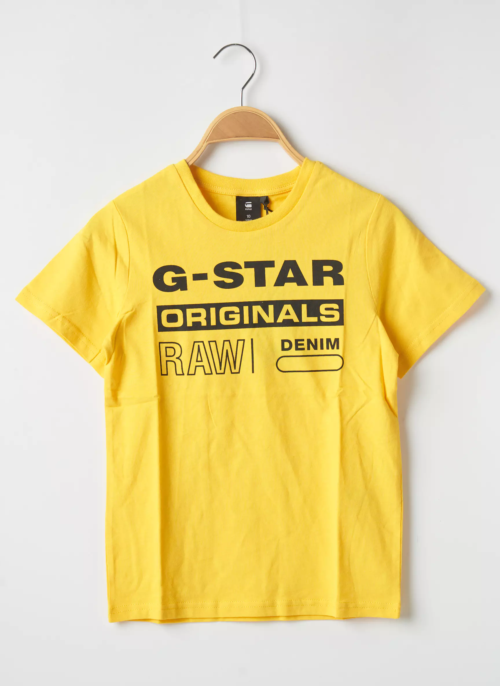 G Star Tshirts Garcon couleur jaune