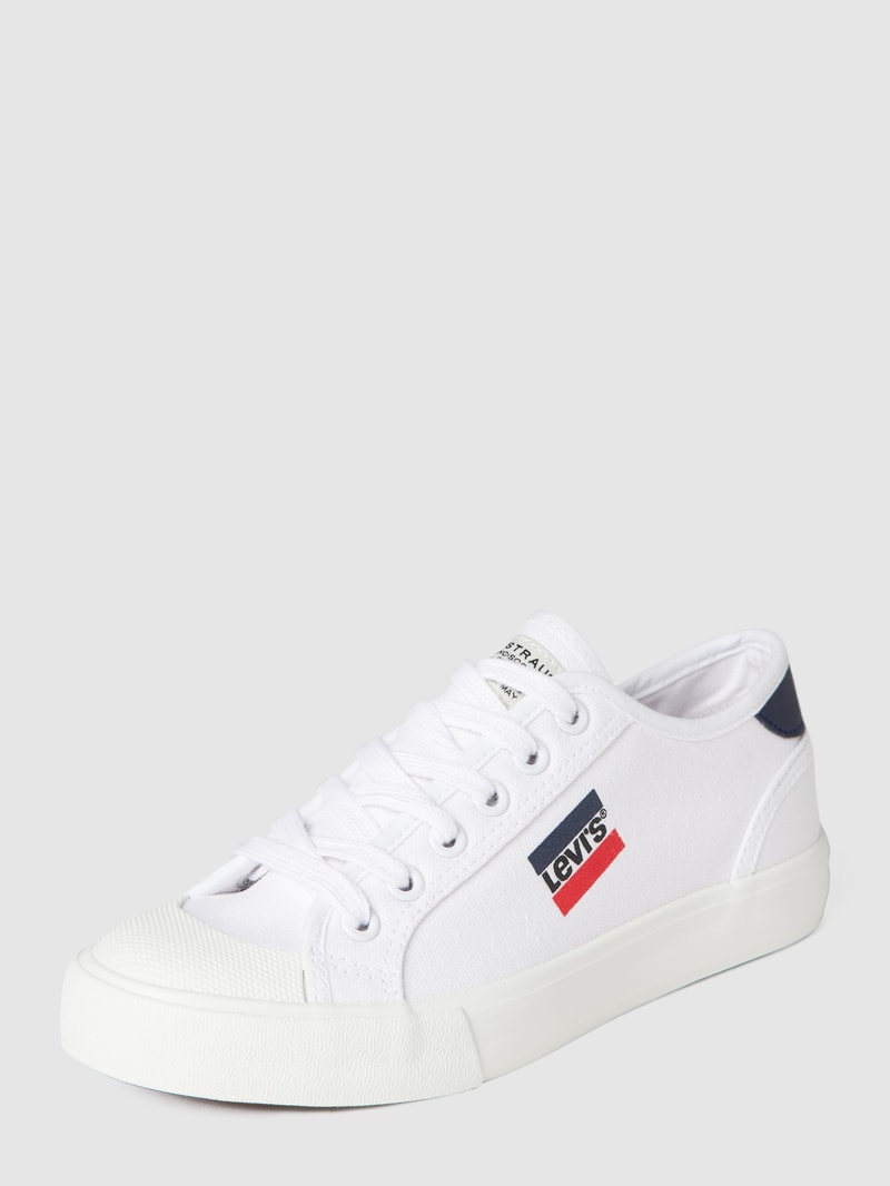 Sneaker mit Label-Details Modell 'MISSIION' in weiß