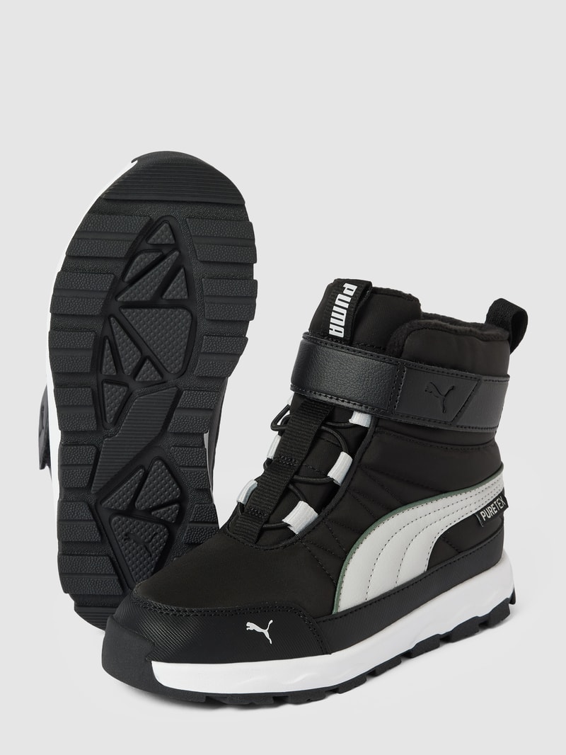 Stiefel mit Label-Detail Modell 'Evolve' in schwarz