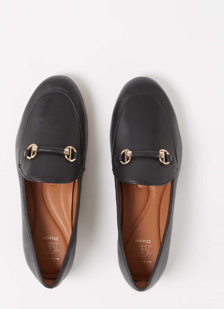 Dune London Wide Fit Grandeur mokasīni no ādas