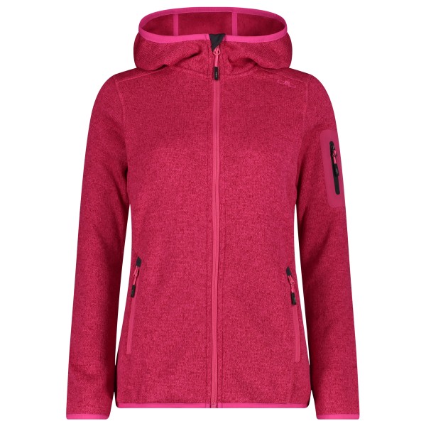 CMP - Women's Jacket Fix Hood Jacquard Knitted 3H19826 - Fleecejacke