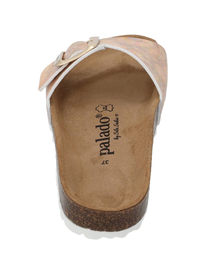 palado Pantoletten in beige struktur günstig kaufen